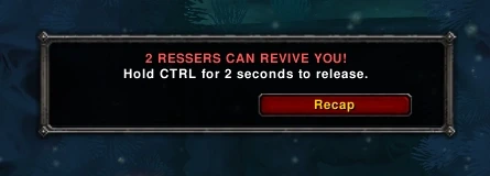 Release button blocked unless ctrl held down.